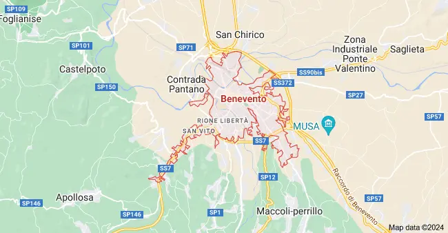 Mappa Benevento Maps