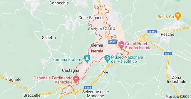 Mappa Isernia Maps