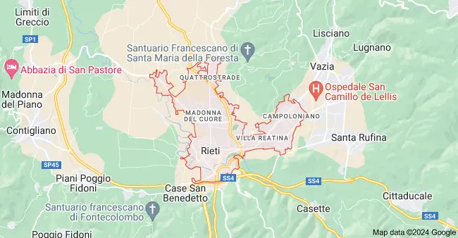 Mappa Rieti Maps